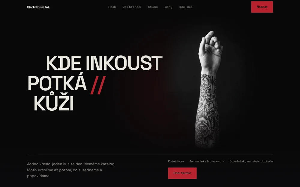 Web pro BLACK HOUSE INK