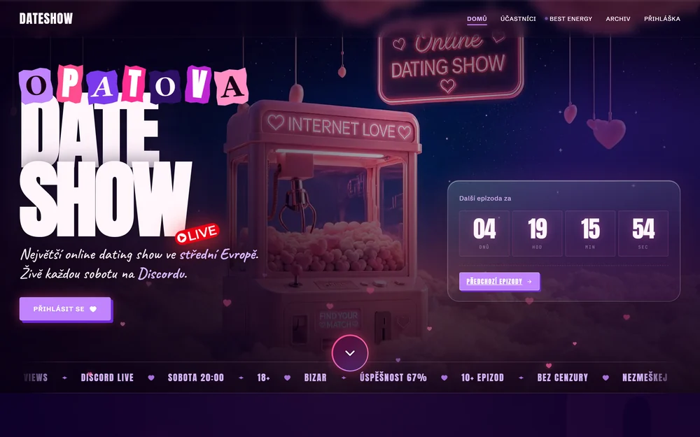 Web pro Opatova DateShow
